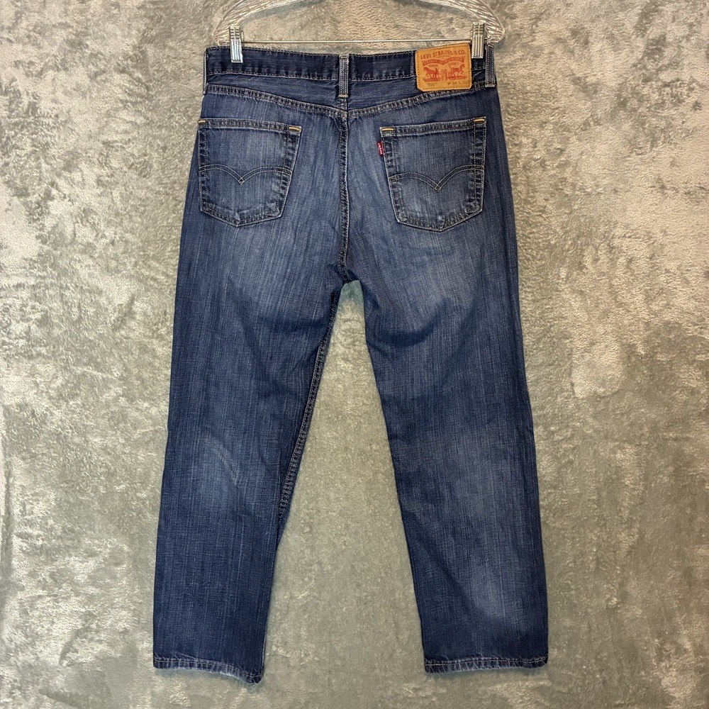 Levis 514 Men Modern Straight Jean 34x29* Dark Wash Mid Rise Classic Casual - Picture 2 of 10